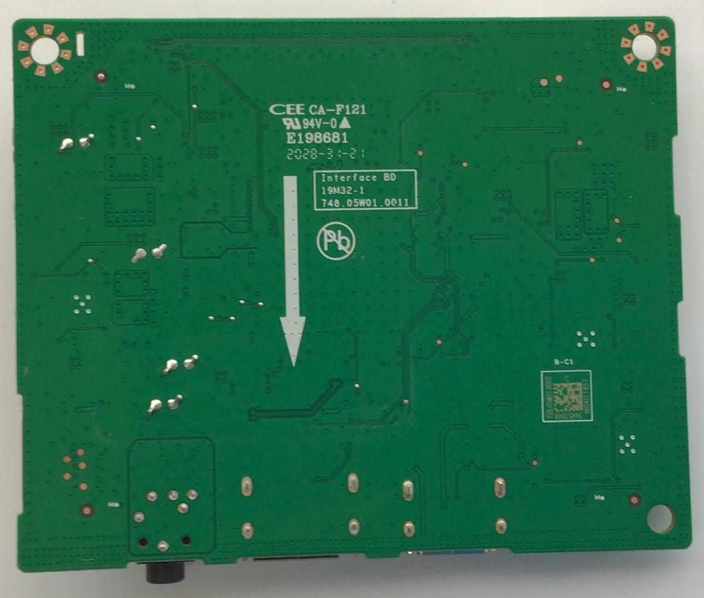 MAIN PARA MONITOR LENOVO / NUMERO DE PARTE 748.05W01.0011 / 19M32-1 / DISPLAY M250HTN01.6 / MODELO C19245FY0 - Imagen 2